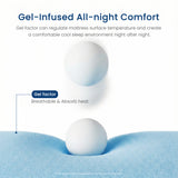 Coolvie 14" Gel Memory Foam Mattress | Euro Top Medium Plush & Pocket Springs