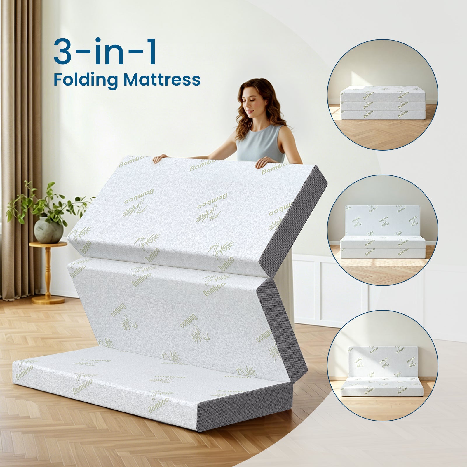 Coolvie Tri Fold Mattress great for camping tents and road trips