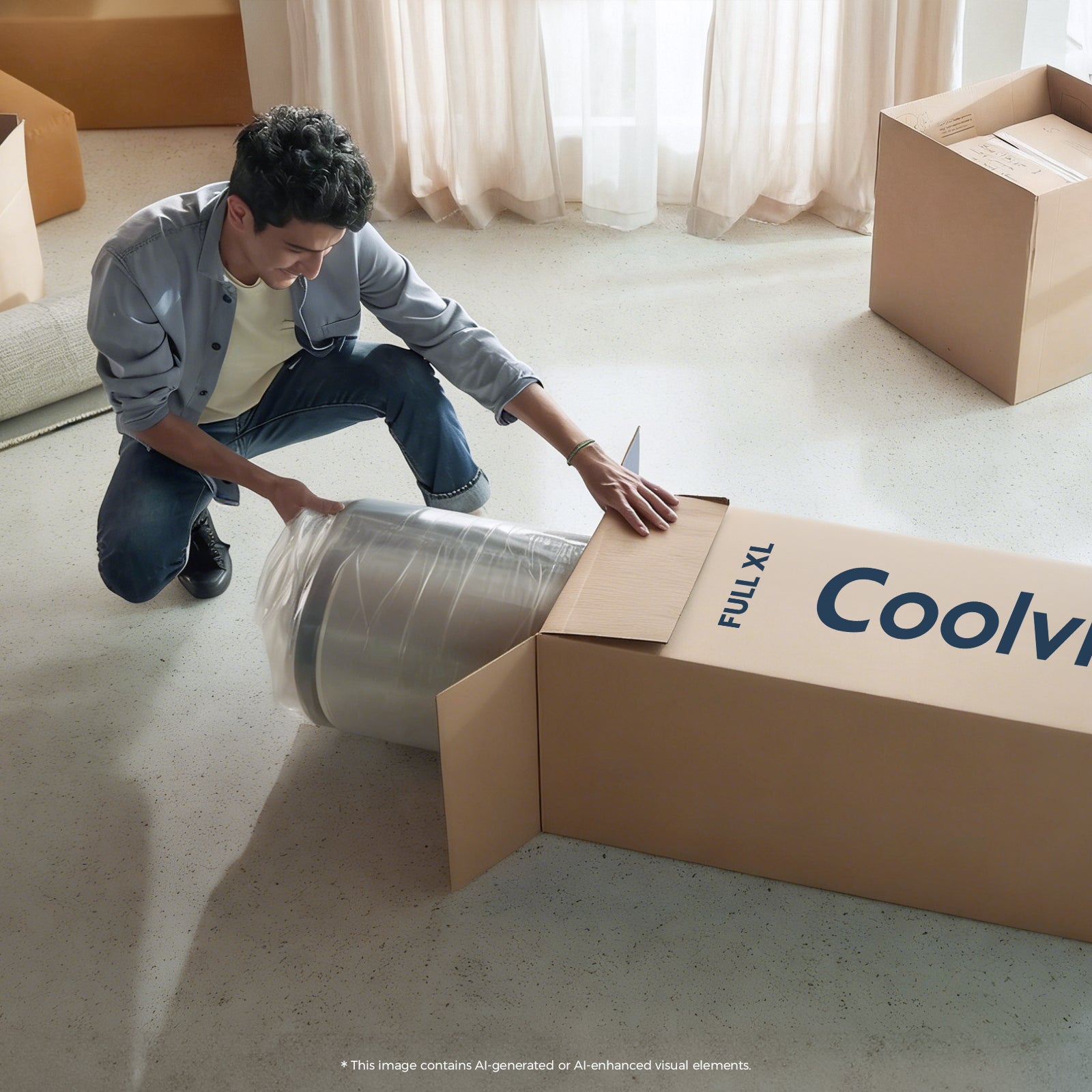 Coolvie 12/14 Hybrid Mattress in a Box – Medium Firm – 101-Night Trial
