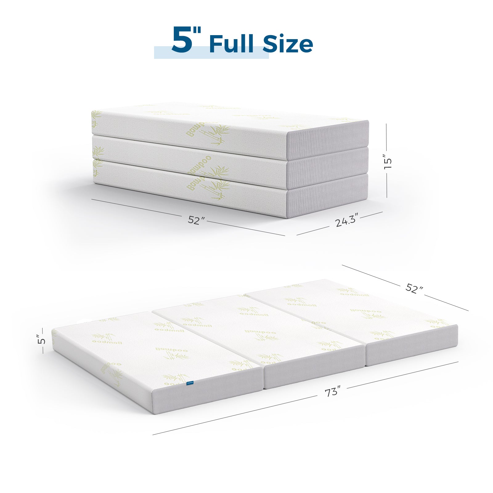 Coolvie Tri Fold Mattress memory foam layer contours to your body