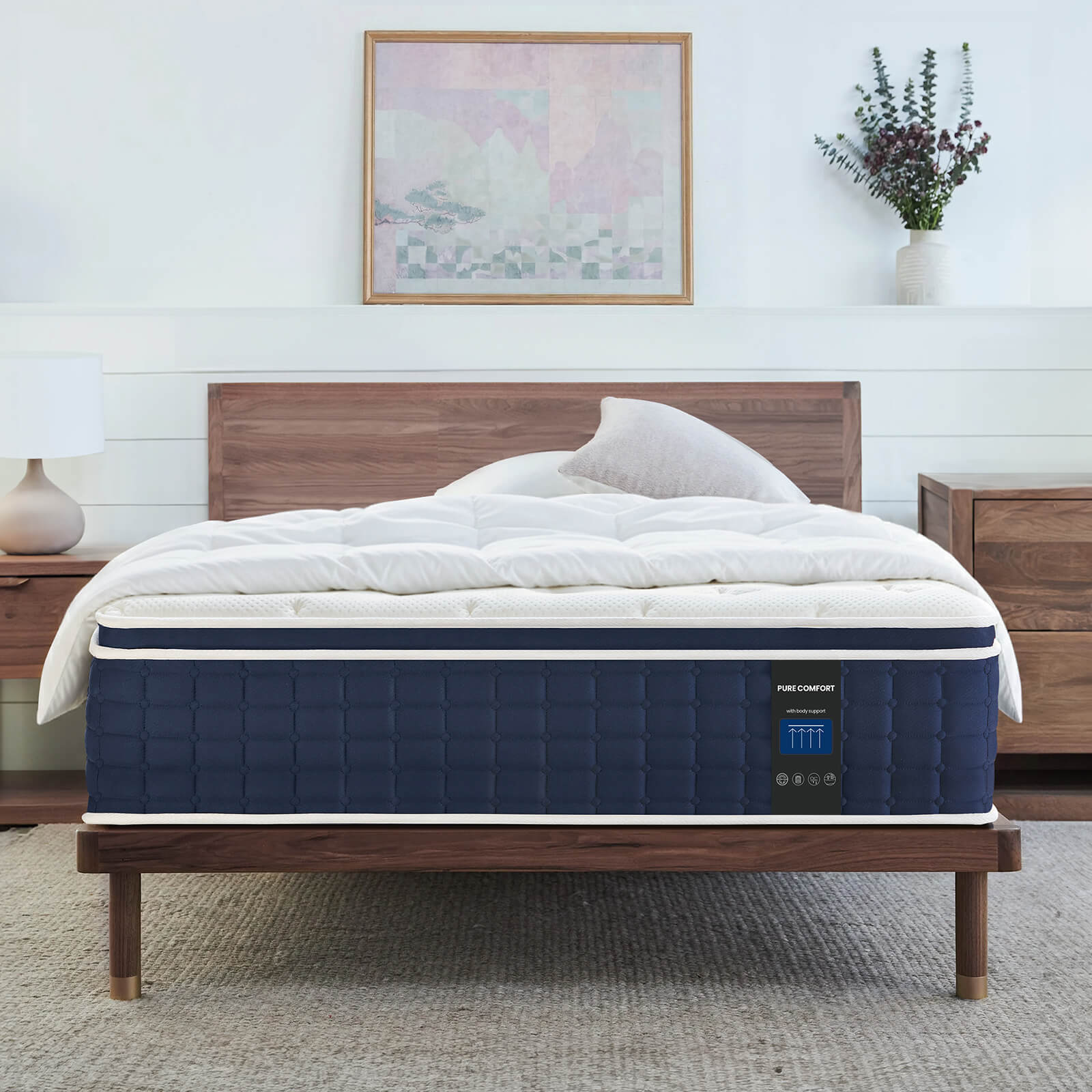 Coolvie 12/14 Hybrid Mattress in a Box – Medium Firm – 101-Night Trial