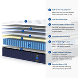 Coolvie 10" Hybrid Mattress  – Pressure Relief & Support