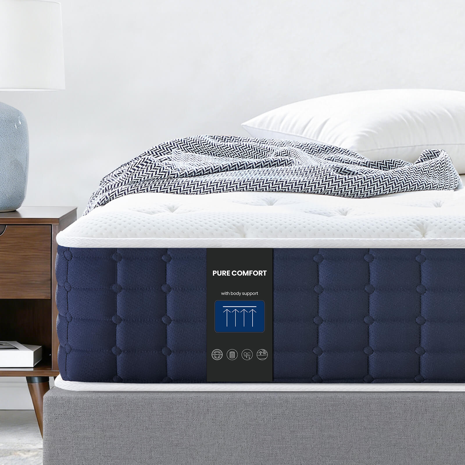 Coolvie 10" Hybrid Mattress  – Pressure Relief & Support