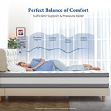 Coolvie Mattress 12 Inch, Certified Comfort Foam, Cooling Hybrid Medium Firm Bed in a Box