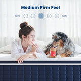 Coolvie 12 Inch Full Hybrid Mattress – Fiberglass-Free & Cooling