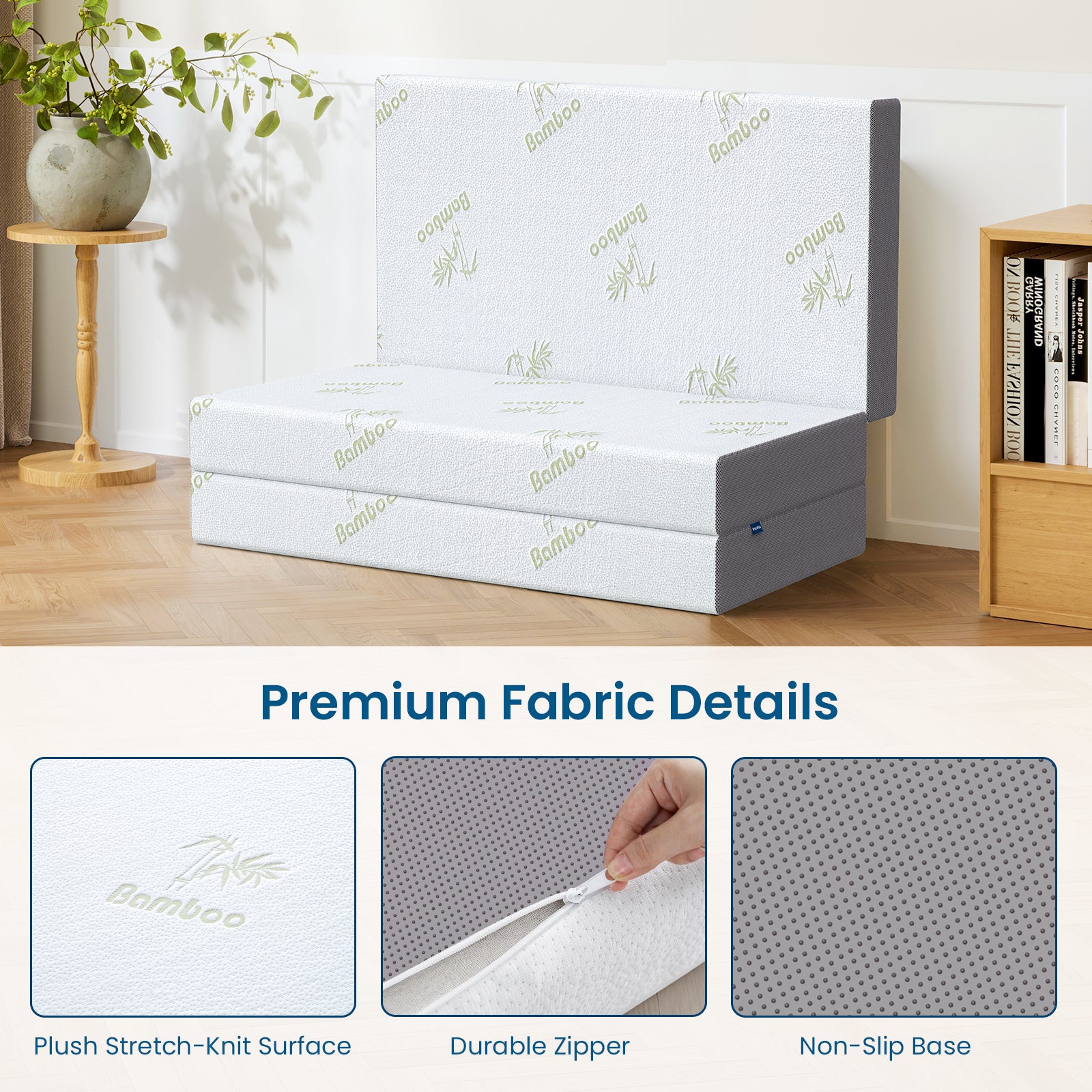 Coolvie Tri Fold Mattress sets up in seconds, folds away just as fast