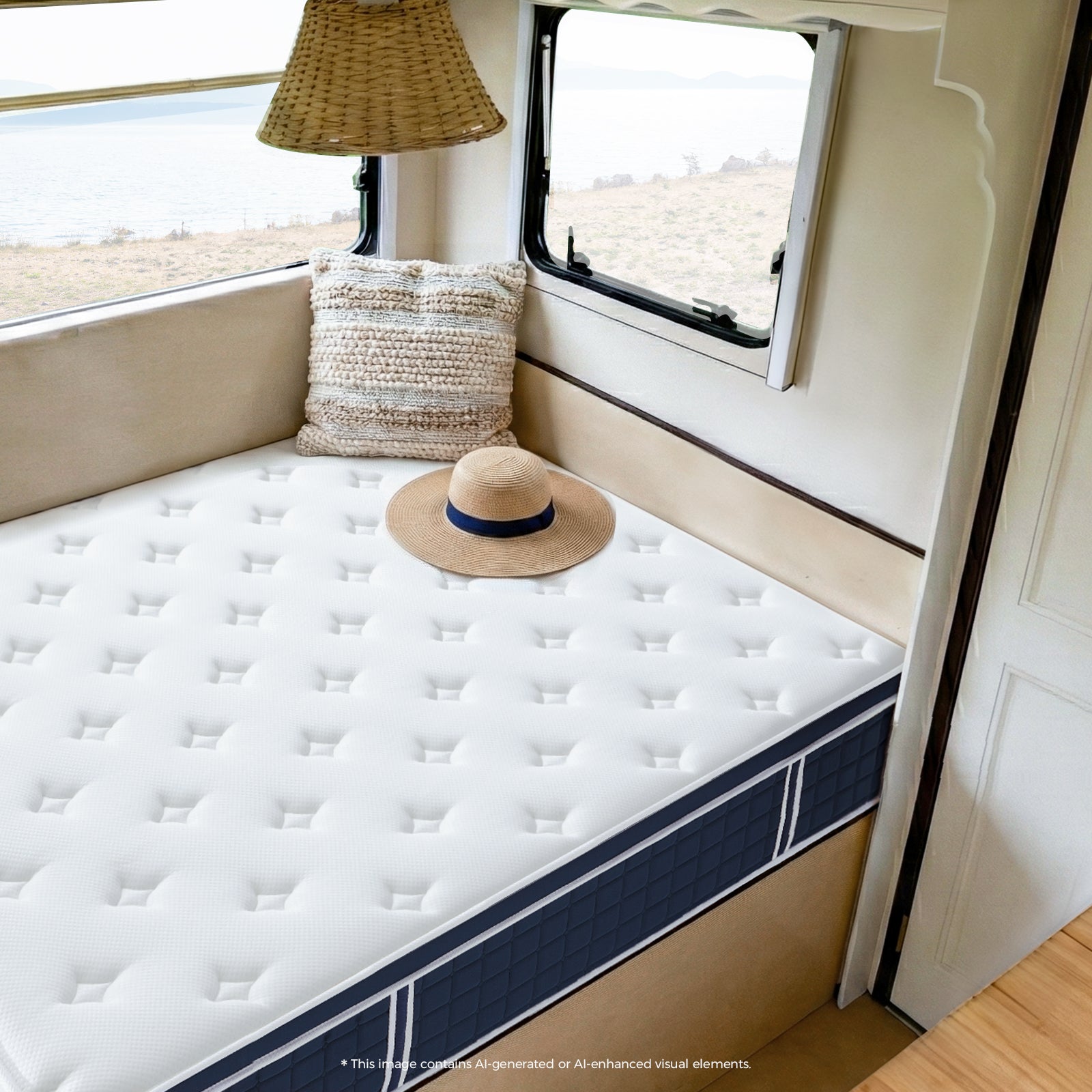 Coolvie 12 Inch Full Hybrid Mattress – Fiberglass-Free & Cooling